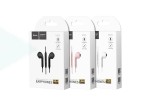 Наушники вакуумные проводные HOCO M55 Memory sound wire control earphones with mic (черный)