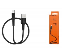 Кабель USB - MicroUSB BOROFONE BX16 2A (черный) 1м