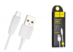 Кабель USB - MicroUSB HOCO X1 2A (белый) 2м