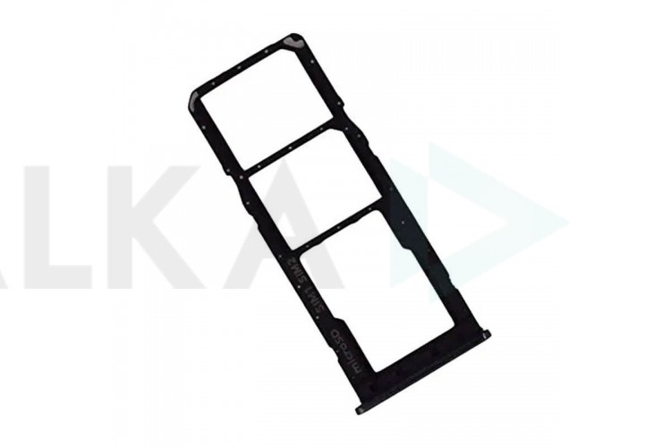 Держатель SIM для Realme C30s (RMX3690) (черный)