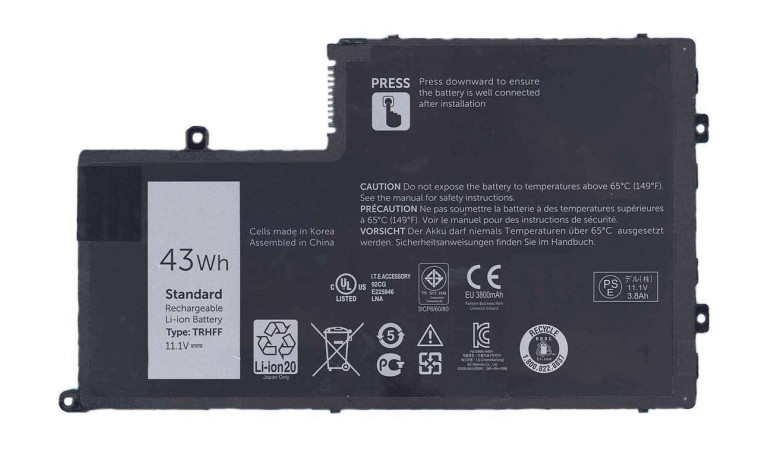 Аккумулятор TRHFF 43Wh 10.8-11.1V 3800mAh ORG Аккумулятор TRHFF 43Wh 10.8-11.1V 3800mAh ORG