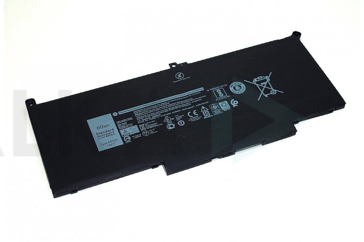 Аккумулятор 2X39G для ноутбука Dell Latitude 13 7390 7.6V 7500mAh черная ORG