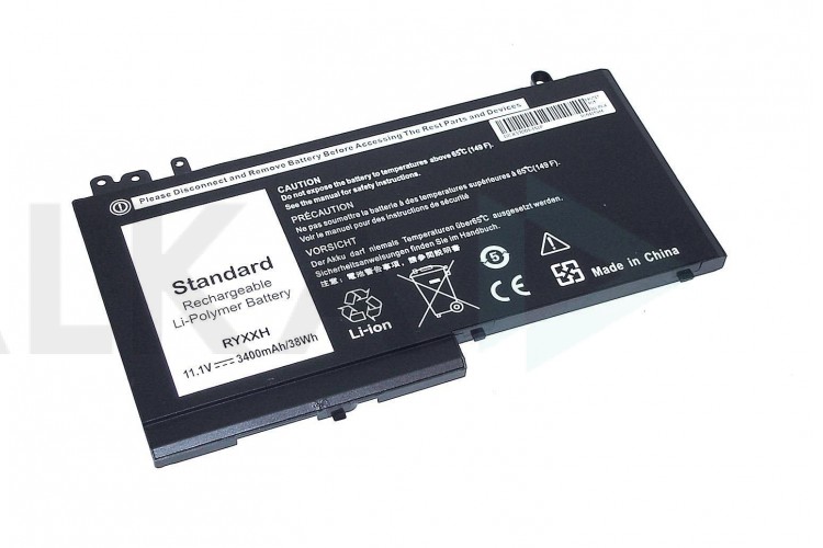 Аккумулятор RYXXH для ноутбука Dell Latitude E5250 11.1V 38Wh черная