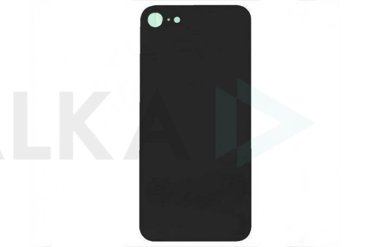 Задняя крышка (стекло) для iPhone 8 (4.7) (черный) легкая установка CE