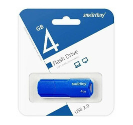 Флешка USB 2.0 SmartBuy 4 GB CLUE Blue (SB4GBCLU-BU)