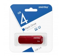 Флешка USB 2.0 SmartBuy 4 GB CLUE Burgundy (SB4GBCLU-BG)