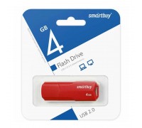 Флешка USB 2.0 SmartBuy 4 GB CLUE Red (SB4GBCLU-R)