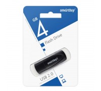 Флешка USB 2.0 SmartBuy 4 GB Scout Black (SB004GB2SCK)