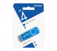 Флешка USB 2.0 SmartBuy 4 GB Twist Blue (SB004GB2TWB)