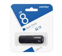 Флешка USB 2.0 SmartBuy 8GB CLUE Black (SB8GBCLU-K)