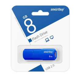 Флешка USB 2.0 SmartBuy 8GB CLUE Blue (SB8GBCLU-BU)