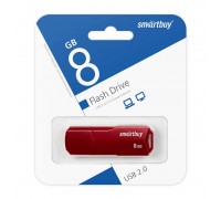Флешка USB 2.0 SmartBuy 8GB CLUE Burgundy (SB8GBCLU-BG)