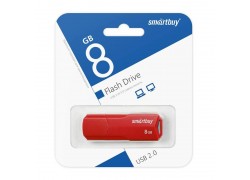 Флешка USB 2.0 SmartBuy 8GB CLUE Red (SB8GBCLU-R)