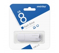 Флешка USB 2.0 SmartBuy 8GB CLUE White (SB8GBCLU-W)
