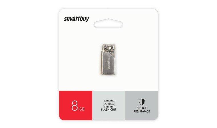 Флешка USB 2.0 Smartbuy 8GB MU30 Metal (SB008GBMU30)