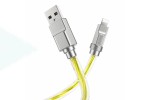 Кабель USB - Lightning HOCO U113 Solid 3A (золотой) 1,2м силиконовый