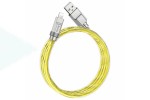 Кабель USB - Lightning HOCO U113 Solid 3A (золотой) 1,2м силиконовый