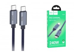 Кабель USB Type-C - USB Type-C HOCO U134 Primero 240W (темно-синий) 1.8м 