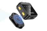 Микрофон магнитный беспроводной HOCO L17 петличный (iP/Type-C) (черный)