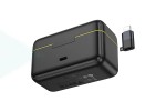 Микрофон магнитный беспроводной HOCO L17 петличный (iP/Type-C) (черный)