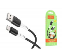 Кабель USB - USB Type-C HOCO X82 силиконовый (черный) 1м 