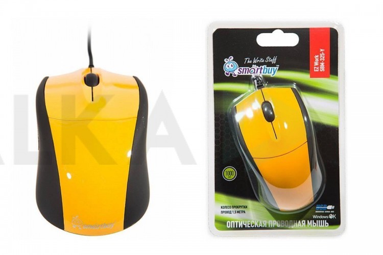 Мышь проводная Smartbuy ONE 325 (SBM-325-Y) (желтый)