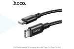 Кабель USB Type-C - USB Type-C HOCO X14, 2A (черный) 1м (в оплетке)