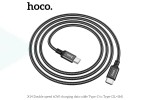 Кабель USB Type-C - USB Type-C HOCO X14, 2A (черный) 1м (в оплетке)