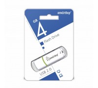 Флешка USB 2.0 Smartbuy 4GB Crown series White (SB4GBCRW-W)