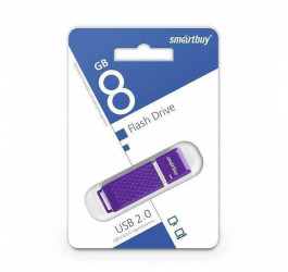 Флешка USB 2.0 Smartbuy 8GB Quartz series Purple (SB8GBQZ-V)