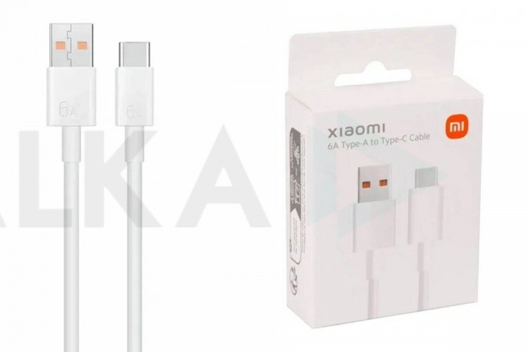 Кабель USB - USB Type-C Xiaomi 6A, 1m, ( or.)