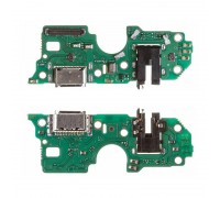 Шлейф для OPPO A57s с разъемом зарядки + разъем гарнитуры (плата) org
