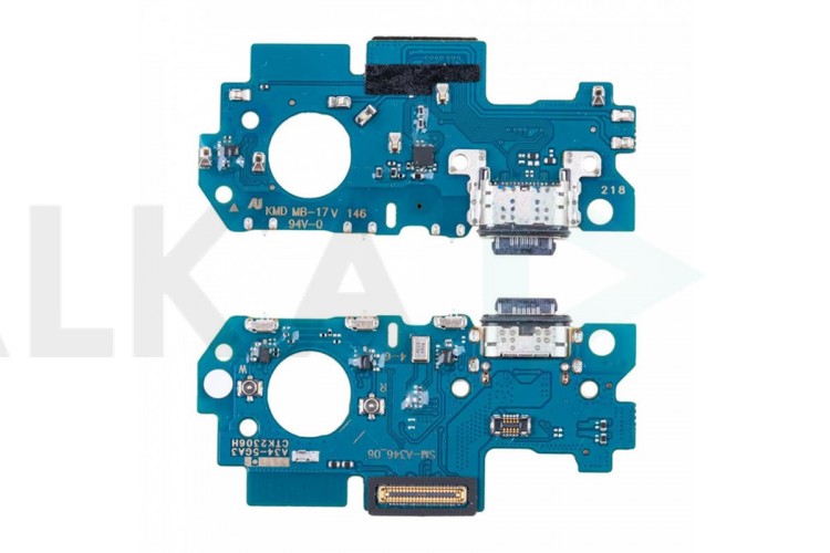 Шлейф для Samsung A346B Galaxy A34 5G с разъемом зарядки (плата) org new