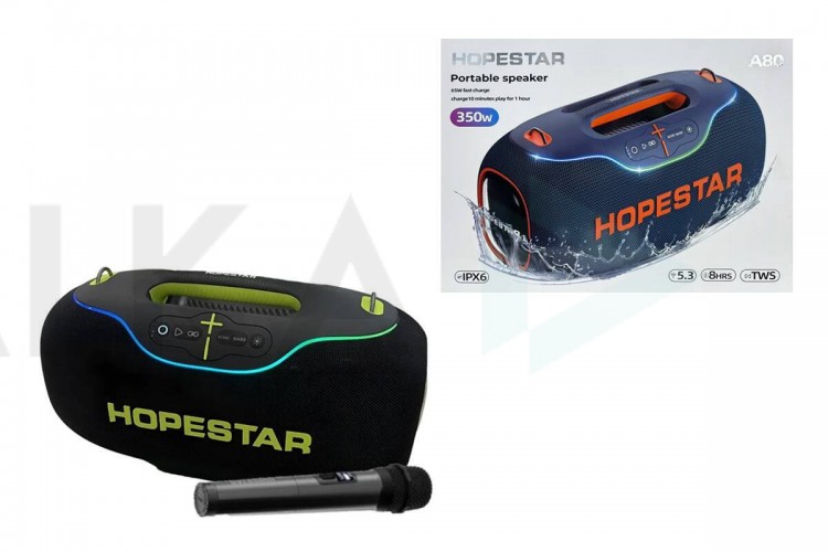 Портативная беспроводная колонка HOPESTAR A80 (Mix)