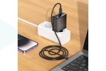 Сетевое зарядное устройство USB + USB-C HOCO CS26A PD45W (черный)