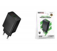 Сетевое зарядное устройство USB + USB-C BOROFONE BAS74A Source PD20W+QC3.0 (EU) черный