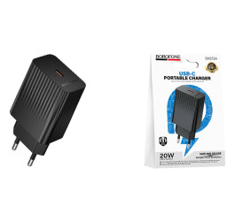 Сетевое зарядное устройство USB-C BOROFONE BAS73A Source PD20W (EU) черные