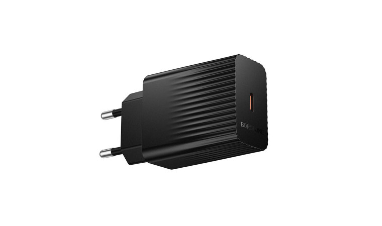 Сетевое зарядное устройство USB-C BOROFONE BAS73A Source PD20W (EU) черные Сетевое зарядное устройство USB-C BOROFONE BAS73A Source PD20W (EU) черные
