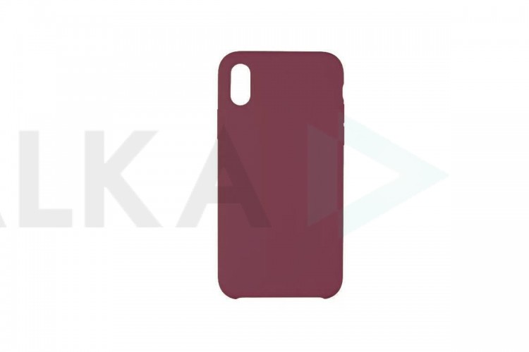 Чехол для iPhone ХR Silicone Case Soft Touch (красная роза) 36