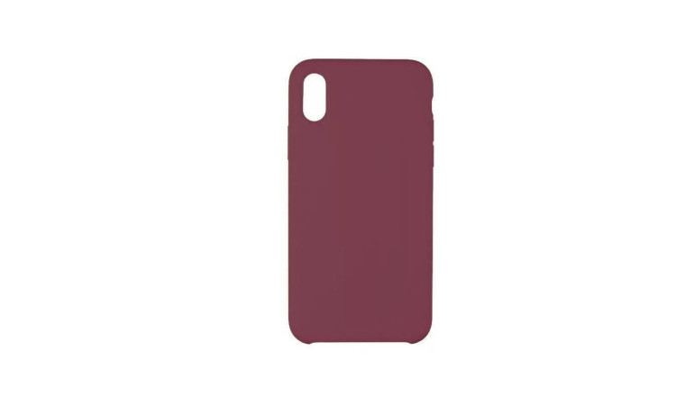 Чехол для iPhone ХR Silicone Case Soft Touch (красная роза) 36