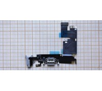 Шлейф для iPhone 6 plus (5.5) с разъемом зарядки + разъем гарнитуры + микрофон (серый)