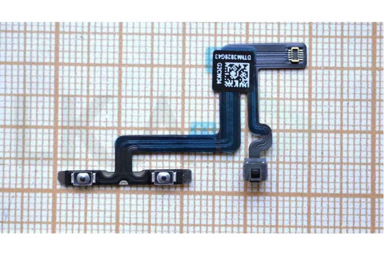 Шлейф для iPhone 6 plus (5.5) с кнопками громкости + переключатель + металлический фиксатор
