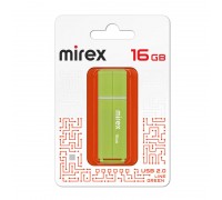 Флешка USB 2.0 Mirex LINE GREEN 16GB (ecopack)