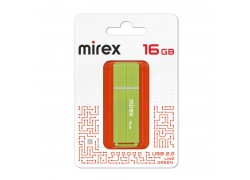 USB флэш-накопитель  16 ГБ  Mirex LINE GREEN 16GB (ecopack)