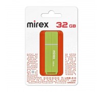 Флешка USB 2.0 Mirex LINE GREEN 32GB (ecopack)