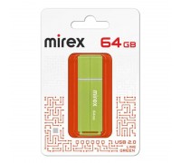 Флешка USB 2.0 Mirex LINE GREEN 64GB (ecopack)