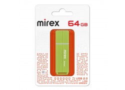 USB флэш-накопитель  64 ГБ  Mirex LINE GREEN 64GB (ecopack)