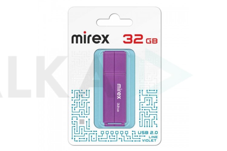 Флешка USB 2.0 Mirex LINE VIOLET 32GB (ecopack)