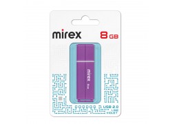 Флешка USB 2.0 Mirex LINE VIOLET 8GB (ecopack)