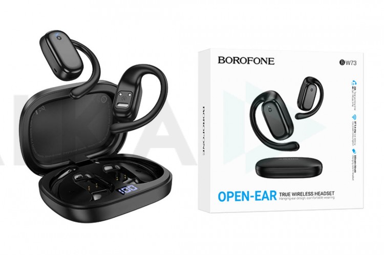 Наушники вакуумные беспроводные BOROFONE BW73 Lucky Open True Wireless BT headset (черный)